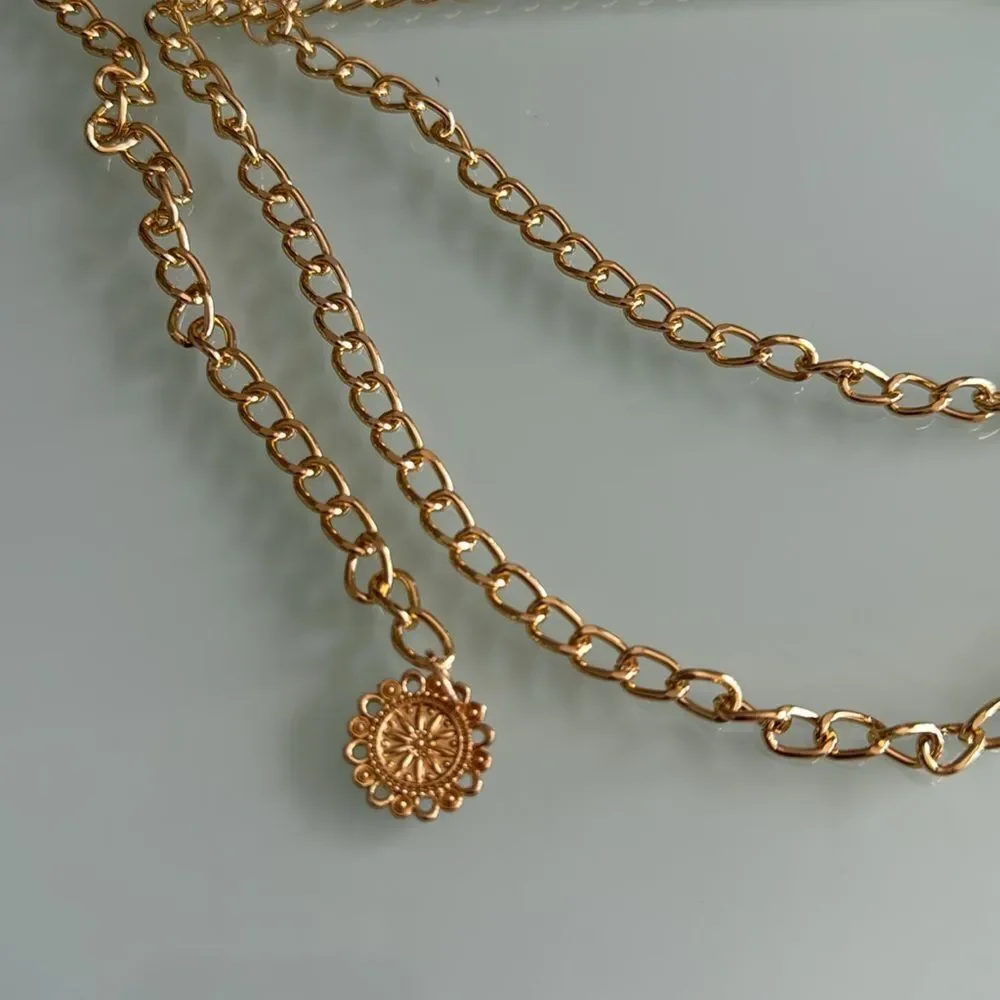Gold Chain belt A1429